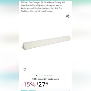 Millard memory foam bed bumper